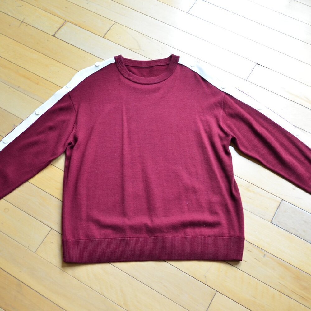 IRO Side Buttoned Wool Sweater Size S